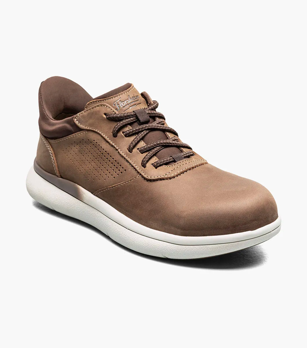 Fleet Work Leather Elastic Lace Sneaker