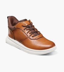 Fleet Jr. Boys Perf  Toe Elastic Lace Sneaker