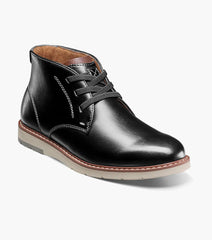 Vibe Jr. Boys Elastic Lace Plain Toe Chukka Boot