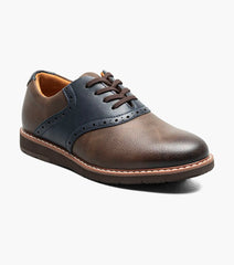 Vibe Jr. Boys Plain Toe Saddle Shoe