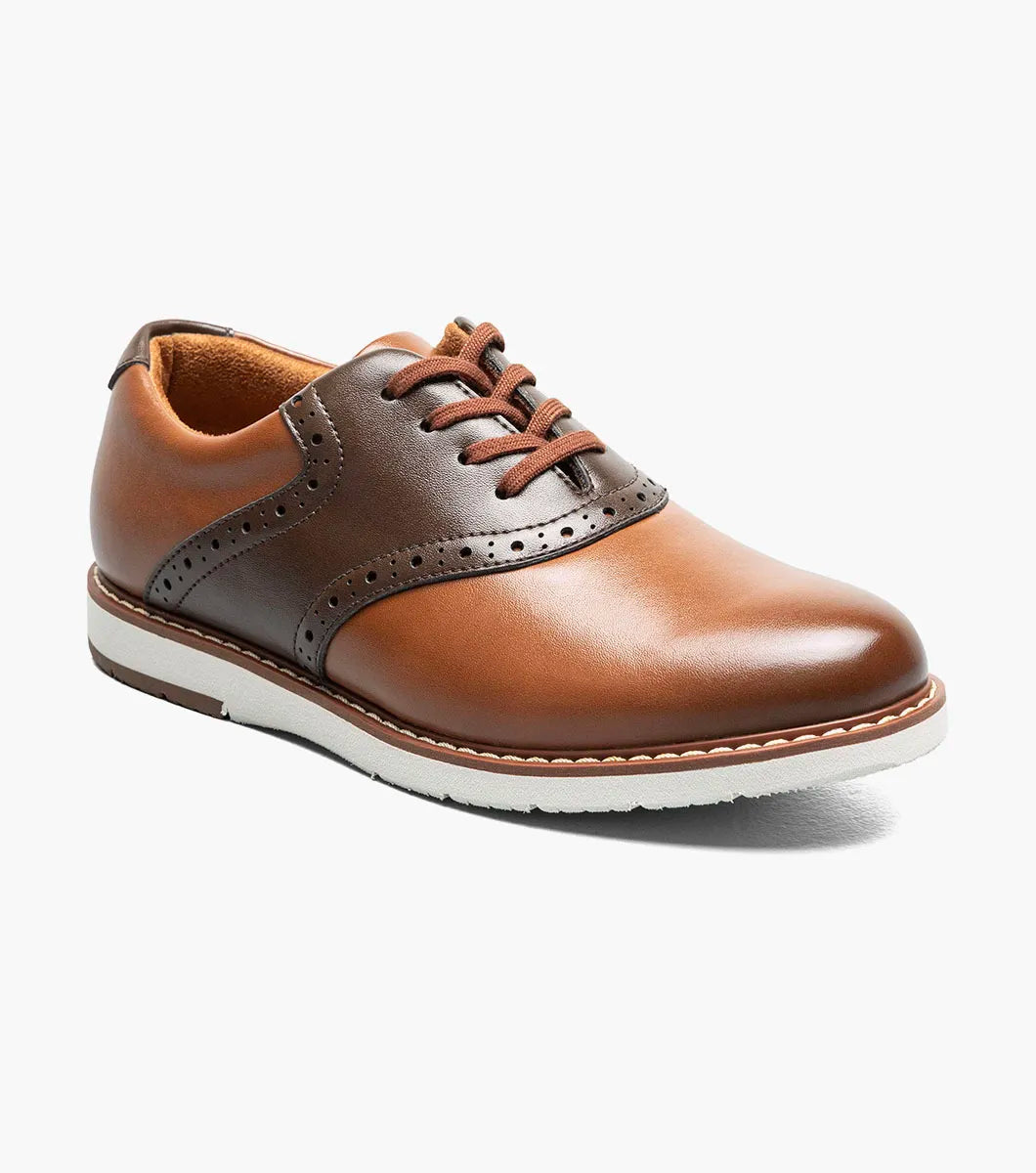 Vibe Jr. Boys Plain Toe Saddle Shoe