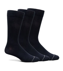 3-Pack Bamboo Solid Solid Men’s Crew Dress Socks
